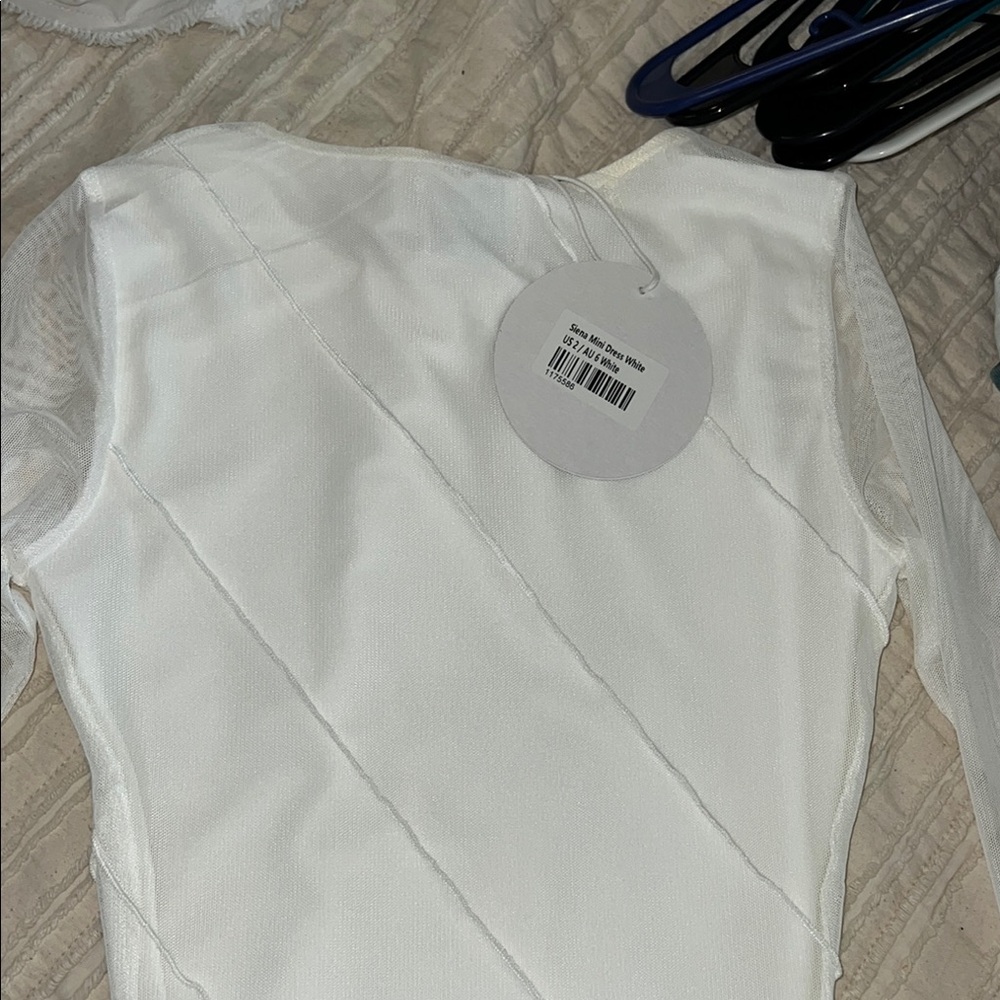 Princess Polly White Long Sleeve Dress